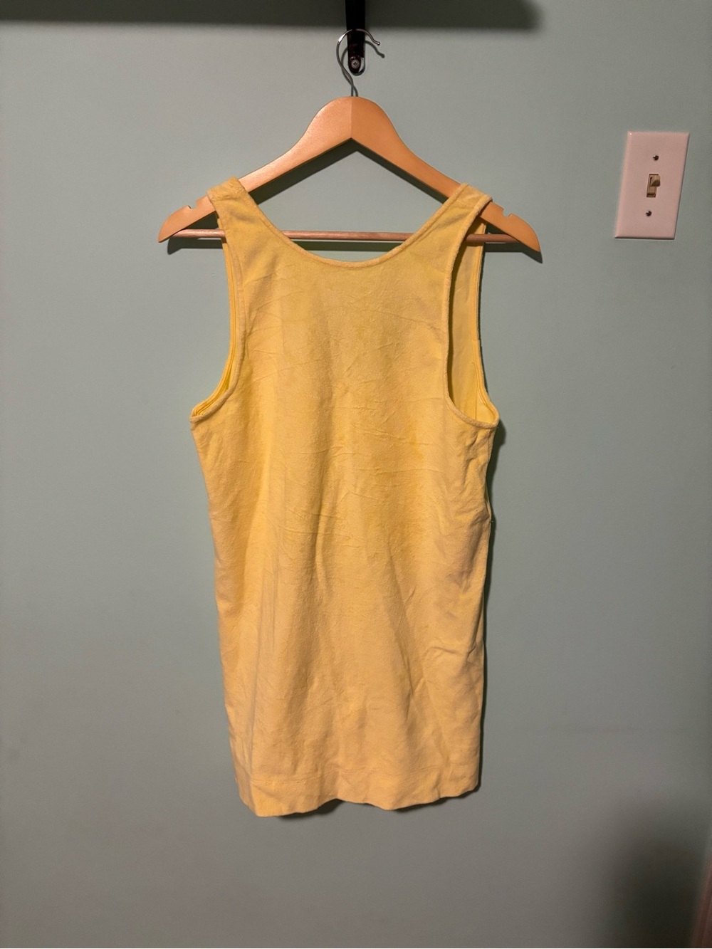 Left On Friday Yellow Sleeveless Swim Coverup Tank
